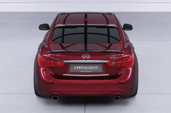 CSR Heckspoiler | Heckflügel mit ABE für Infiniti Q50 HF201-G Glossy schwarz Hochglanz (keine Lackierung erforderlich)