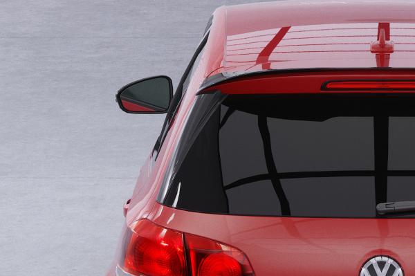 CSR Heckspoiler | Heckflügel mit ABE für VW Golf 6 (1K) Schrägheck (Basis) HF217-G Glossy schwarz Hochglanz (keine Lackierung erforderlich)