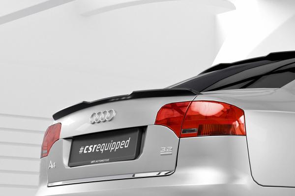 CSR Heckspoiler | Heckflügel mit ABE für Audi A4 B7 (Typ 8E) Limo HF218-G Glossy schwarz Hochglanz (keine Lackierung erforderlich)