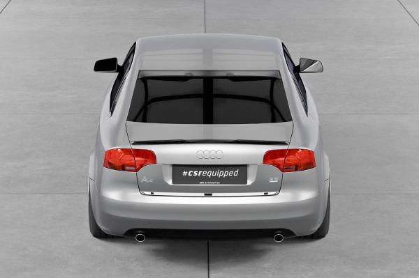 CSR Heckspoiler | Heckflügel mit ABE für Audi A4 B7 (Typ 8E) Limo HF218-G Glossy schwarz Hochglanz (keine Lackierung erforderlich)
