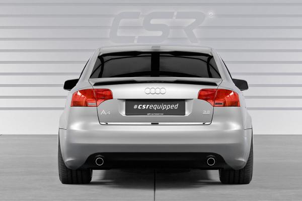 CSR Heckspoiler | Heckflügel mit ABE für Audi A4 B7 (Typ 8E) Limo HF218-G Glossy schwarz Hochglanz (keine Lackierung erforderlich)