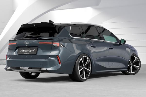 CSR Heckspoiler | Heckflügel mit ABE für Opel Astra L Sports Tourer HF231-S strukturiert schwarz matt (keine Lackierung erforderlich)