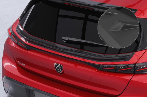 CSR Heckspoiler | Heckflügel mit ABE für Peugeot 308 (P51) Schrägheck HF236-L Lackierung erforderlich (unlackiert roh)