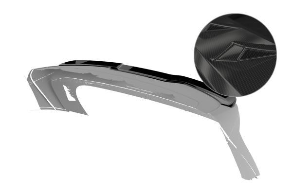 CSR Heckspoiler | Heckflügel mit ABE für DFSK Forthing 4-U-Tour HF242-C Carbon Look Hochglanz (keine Lackierung erforderlich)