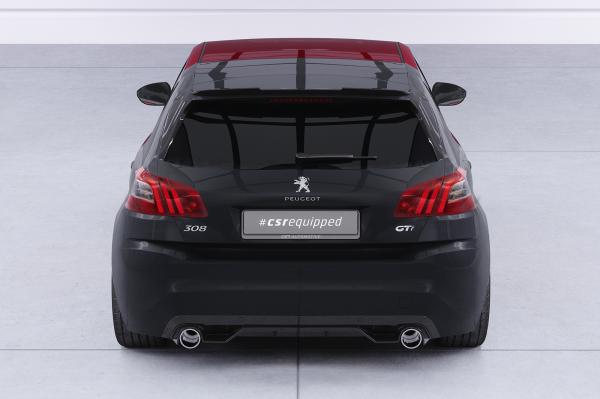 CSR Heckspoiler | Heckflügel mit ABE für Peugeot 308 II (Typ T9) GTi HF253-S strukturiert schwarz matt (keine Lackierung erforderlich)