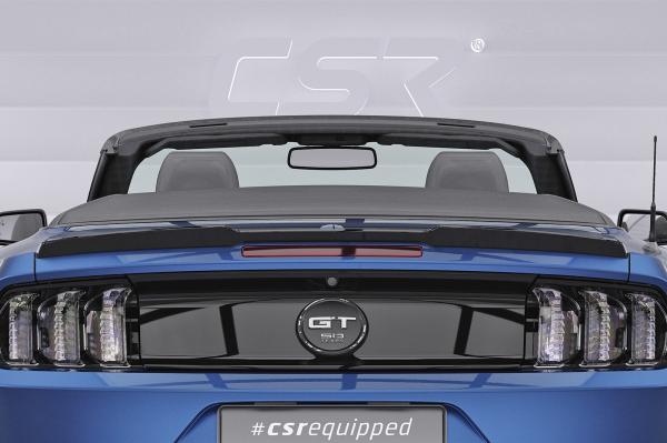 CSR Heckspoiler | Heckflügel mit ABE für Ford Mustang VI Cabrio  HF264-S strukturiert schwarz matt (keine Lackierung erforderlich)