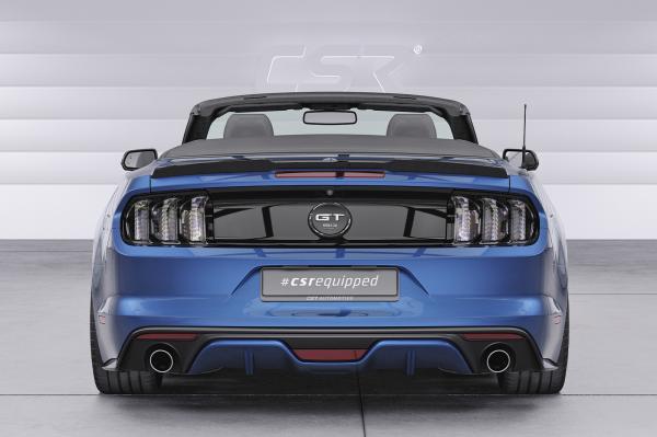 CSR Heckspoiler | Heckflügel mit ABE für Ford Mustang VI Cabrio  HF264-S strukturiert schwarz matt (keine Lackierung erforderlich)