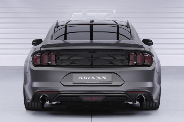 CSR Heckspoiler | Heckflügel mit ABE für Ford Mustang VI Coupe HF265-G Glossy schwarz Hochglanz (keine Lackierung erforderlich)