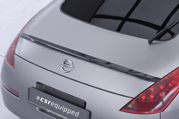 CSR Heckspoiler | Heckflügel mit ABE für Nissan 350Z (Z33) Coupe HF272-C Carbon Look Hochglanz (keine Lackierung erforderlich)