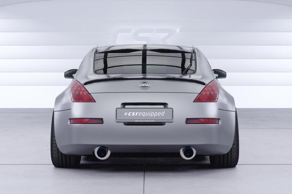 CSR Heckspoiler | Heckflügel mit ABE für Nissan 350Z (Z33) Coupe HF272-C Carbon Look Hochglanz (keine Lackierung erforderlich)