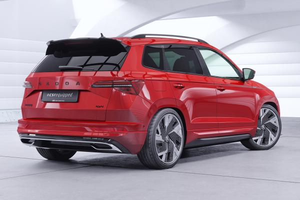 CSR Heckspoiler | Heckflügel mit ABE für Skoda Karoq Sportline HF279-C Carbon Look Hochglanz (keine Lackierung erforderlich)