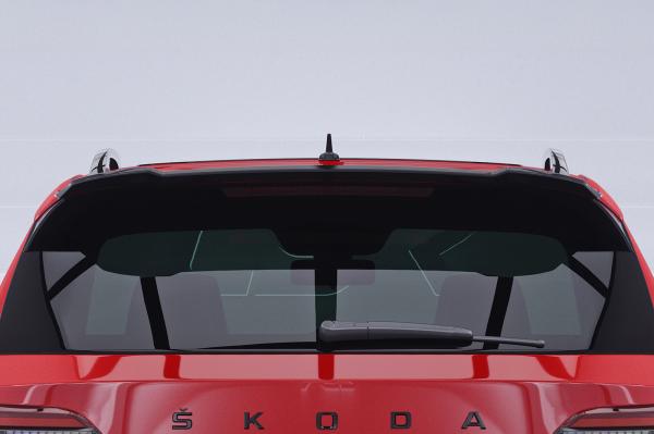 CSR Heckspoiler | Heckflügel mit ABE für Skoda Karoq Sportline HF279-C Carbon Look Hochglanz (keine Lackierung erforderlich)