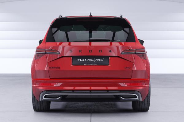 CSR Heckspoiler | Heckflügel mit ABE für Skoda Karoq Sportline HF279-C Carbon Look Hochglanz (keine Lackierung erforderlich)