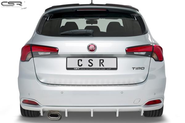 CSR Heckspoiler | Heckflügel mit ABE für Fiat Tipo (Typ 356) Kombi HF590-G Glossy schwarz Hochglanz (keine Lackierung erforderlich)
