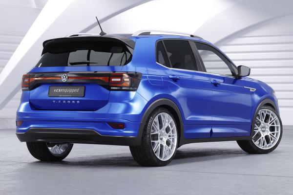 CSR Heckspoiler | Heckflügel mit ABE für VW T-Cross HF596-C Carbon Look Hochglanz (keine Lackierung erforderlich)