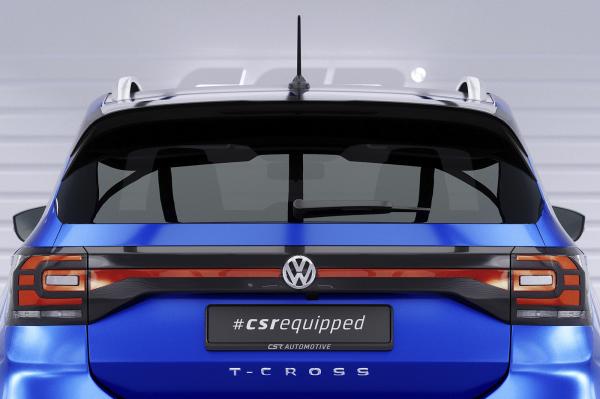 CSR Heckspoiler | Heckflügel mit ABE für VW T-Cross HF596-C Carbon Look Hochglanz (keine Lackierung erforderlich)