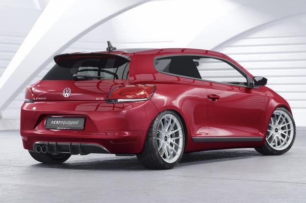CSR Heckspoiler | Heckflügel mit ABE für VW Scirocco III HF597-G Glossy schwarz Hochglanz (keine Lackierung erforderlich)