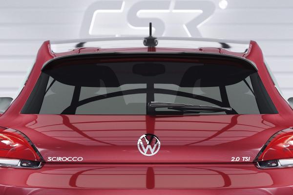 CSR Heckspoiler | Heckflügel mit ABE für VW Scirocco III HF597-G Glossy schwarz Hochglanz (keine Lackierung erforderlich)
