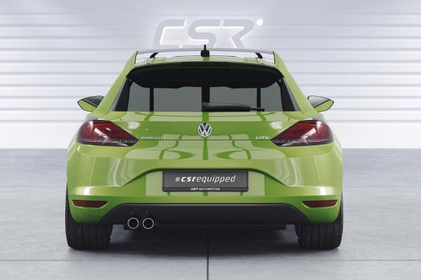 CSR Heckspoiler | Heckflügel mit ABE für VW Scirocco III R/R-Line HF601-G Glossy schwarz Hochglanz (keine Lackierung erforderlich)