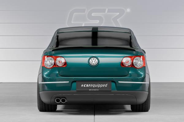 CSR Heckspoiler | Heckflügel mit ABE für VW Passat B6 Typ 3C HF603-G Glossy schwarz Hochglanz (keine Lackierung erforderlich)