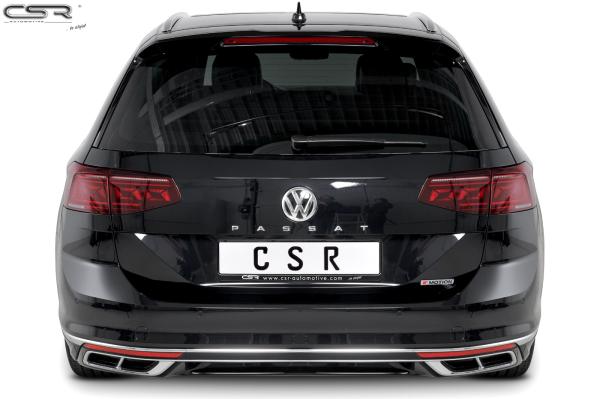 CSR Heckspoiler | Heckflügel mit ABE für VW Passat B8 Typ 3G Variant HF609-G Glossy schwarz Hochglanz (keine Lackierung erforderlich)