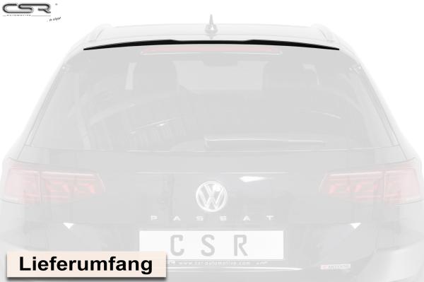 CSR Heckspoiler | Heckflügel mit ABE für VW Passat B8 Typ 3G Variant HF609-G Glossy schwarz Hochglanz (keine Lackierung erforderlich)
