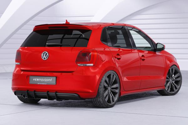 CSR Heckspoiler | Heckflügel mit ABE für VW Polo V (Typ 6R) GTI / R-Line HF615-G Glossy schwarz Hochglanz (keine Lackierung erforderlich)