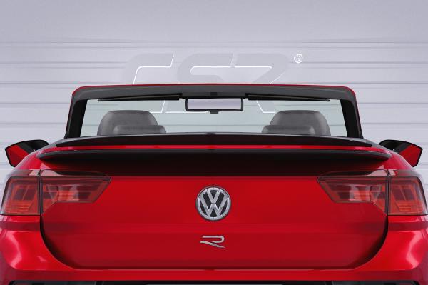 CSR Heckspoiler | Heckflügel mit ABE für VW T-Roc (Typ A1) Cabrio HF619-S strukturiert schwarz matt (keine Lackierung erforderlich)
