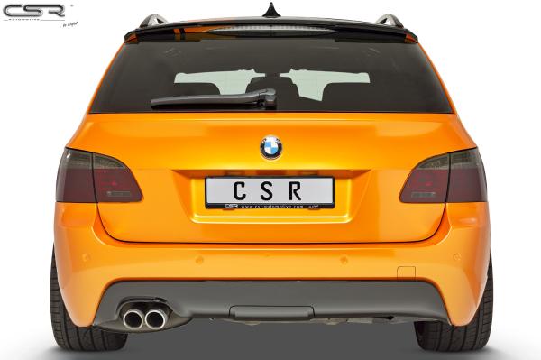 CSR Heckspoiler | Heckflügel mit ABE für BMW 5er E61 Touring HF622-C Carbon Look Hochglanz (keine Lackierung erforderlich)
