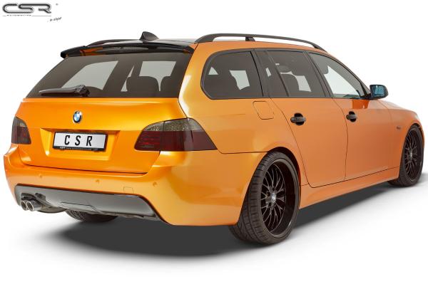CSR Heckspoiler | Heckflügel mit ABE für BMW 5er E61 Touring HF622-C Carbon Look Hochglanz (keine Lackierung erforderlich)
