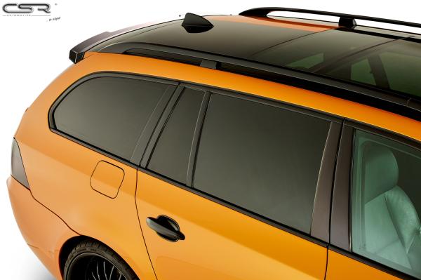 CSR Heckspoiler | Heckflügel mit ABE für BMW 5er E61 Touring HF622-C Carbon Look Hochglanz (keine Lackierung erforderlich)