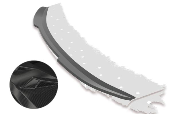 CSR Heckspoiler | Heckflügel mit ABE für Ford Mondeo MK4 (Typ BA7) HF629-C Carbon Look Hochglanz (keine Lackierung erforderlich)