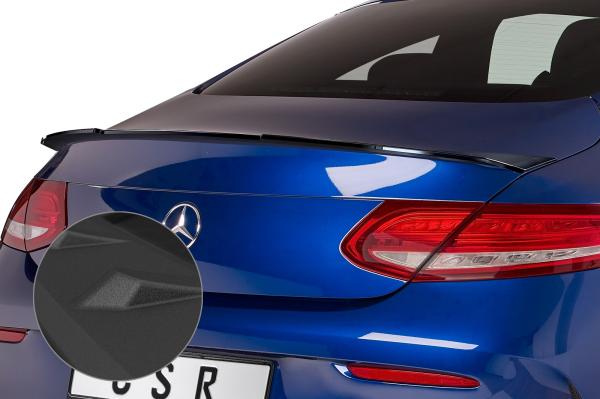 CSR Heckspoiler | Heckflügel mit ABE für Mercedes-Benz C-Klasse C205 HF631-S strukturiert schwarz matt (keine Lackierung erforderlich)