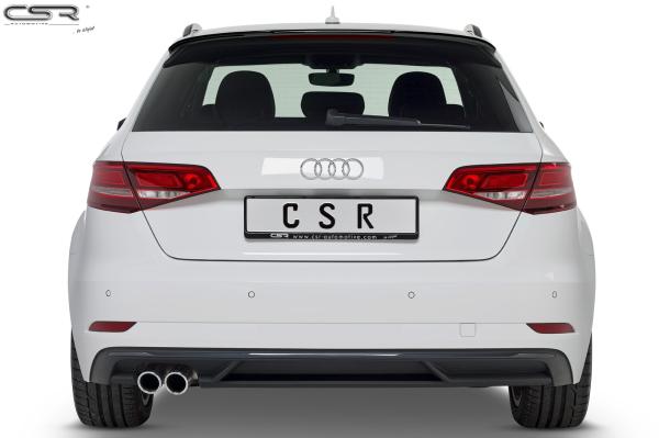 CSR Heckspoiler | Heckflügel mit ABE für Audi A3 8V Sportback HF633-G Glossy schwarz Hochglanz (keine Lackierung erforderlich)