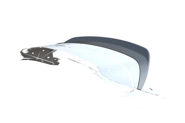 CSR Heckspoiler | Heckflügel mit ABE für Opel Corsa F HF647-L Lackierung erforderlich (unlackiert roh)