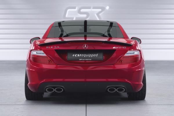 CSR Heckspoiler | Heckflügel mit ABE für Mercedes-Benz SLK / SLC R172 HF655-C Carbon Look Hochglanz (keine Lackierung erforderlich)