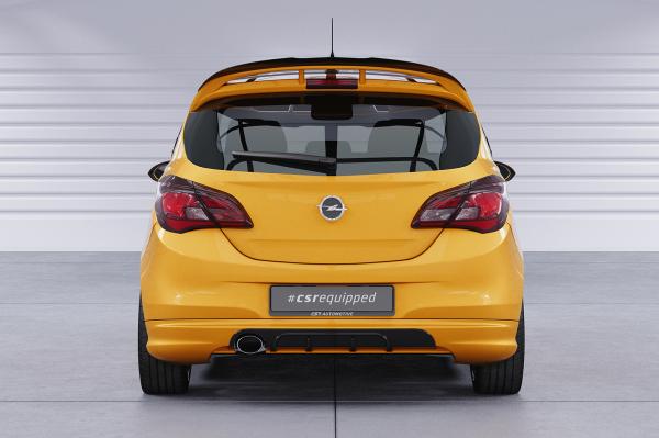 CSR Heckspoiler | Heckflügel mit ABE für Opel Corsa E OPC HF662-G Glossy schwarz Hochglanz (keine Lackierung erforderlich)