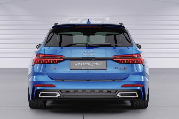 CSR Heckspoiler | Heckflügel mit ABE für Audi A6 C8 (Typ 4K/F2) Avant HF664-G Glossy schwarz Hochglanz (keine Lackierung erforderlich)