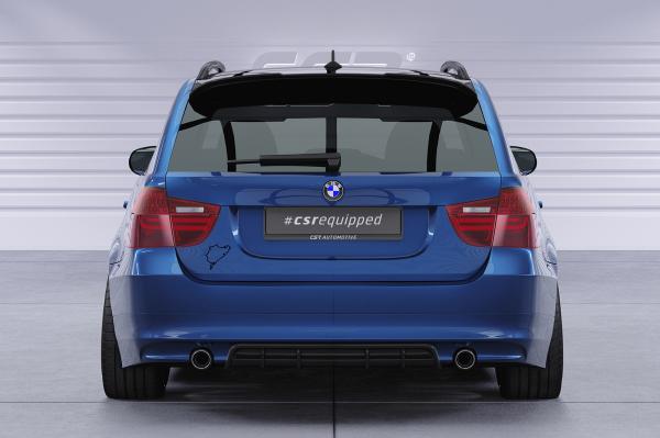 CSR Heckspoiler | Heckflügel mit ABE für BMW 3er E91 HF667-S strukturiert schwarz matt (keine Lackierung erforderlich)