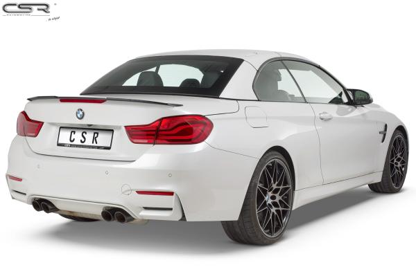 CSR Heckspoiler | Heckflügel mit ABE für BMW 4er F33 / M4 F83 Cabrio HF673-G Glossy schwarz Hochglanz (keine Lackierung erforderlich)