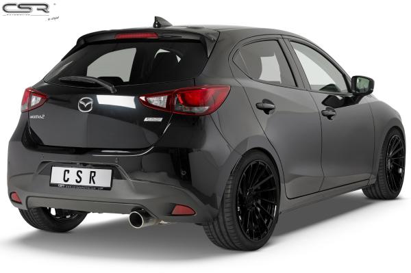 CSR Heckspoiler | Heckflügel mit ABE für Mazda 2 (Typ DJ) HF677-C Carbon Look Hochglanz (keine Lackierung erforderlich)