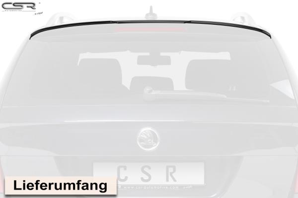 CSR Heckspoiler | Heckflügel mit ABE für Skoda Superb II (Typ 3T) Kombi HF691-S strukturiert schwarz matt (keine Lackierung erforderlich)