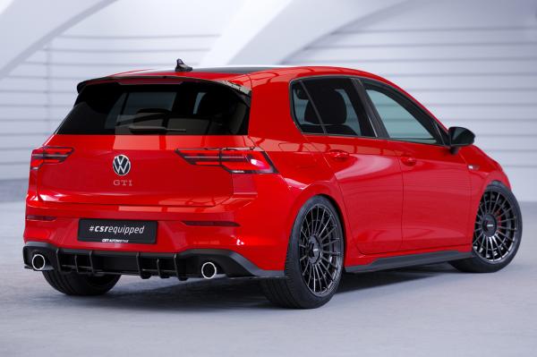 CSR Heckspoiler | Heckflügel mit ABE für VW Golf 8 GTI, GTD, R HF694-G Glossy schwarz Hochglanz (keine Lackierung erforderlich)