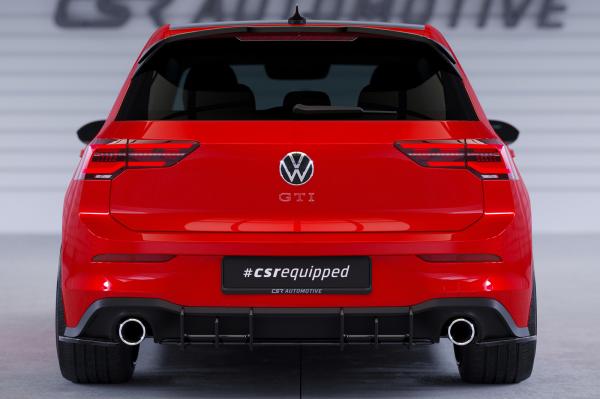 CSR Heckspoiler | Heckflügel mit ABE für VW Golf 8 GTI, GTD, R HF694-G Glossy schwarz Hochglanz (keine Lackierung erforderlich)