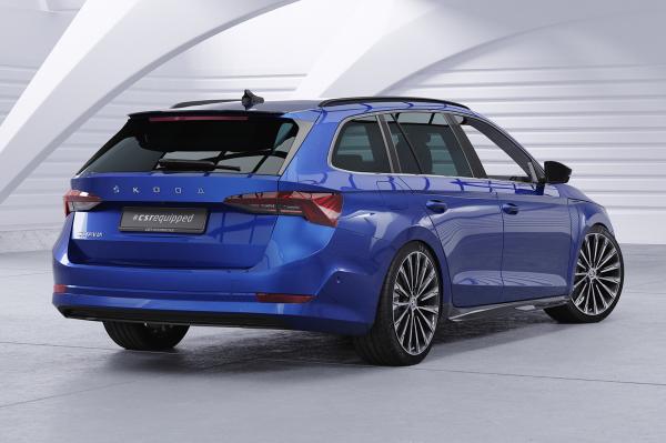 CSR Heckspoiler | Heckflügel mit ABE für Skoda Octavia IV Combi HF703-G Glossy schwarz Hochglanz (keine Lackierung erforderlich)