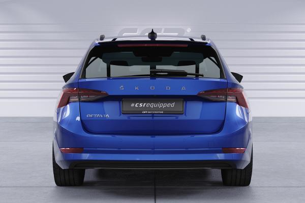 CSR Heckspoiler | Heckflügel mit ABE für Skoda Octavia IV Combi HF703-G Glossy schwarz Hochglanz (keine Lackierung erforderlich)