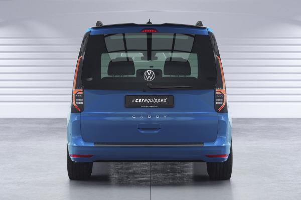 CSR Heckspoiler | Heckflügel mit ABE für VW Caddy 5 (Typ SB) HF706-S strukturiert schwarz matt (keine Lackierung erforderlich)