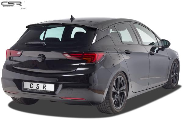 CSR Heckspoiler | Heckflügel mit ABE für Opel Astra K Schrägheck HF716-G Glossy schwarz Hochglanz (keine Lackierung erforderlich)