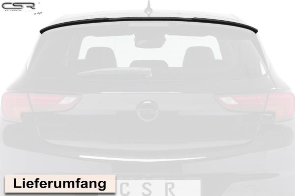 CSR Heckspoiler | Heckflügel mit ABE für Opel Astra K Schrägheck HF716-G Glossy schwarz Hochglanz (keine Lackierung erforderlich)