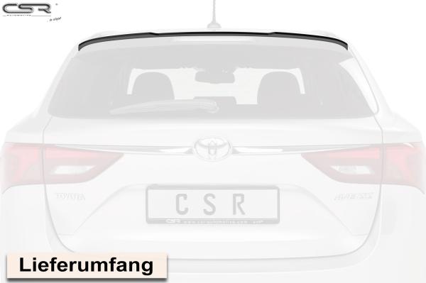 CSR Heckspoiler | Heckflügel mit ABE für Toyota Avensis (T27) Kombi HF725-C Carbon Look Hochglanz (keine Lackierung erforderlich)